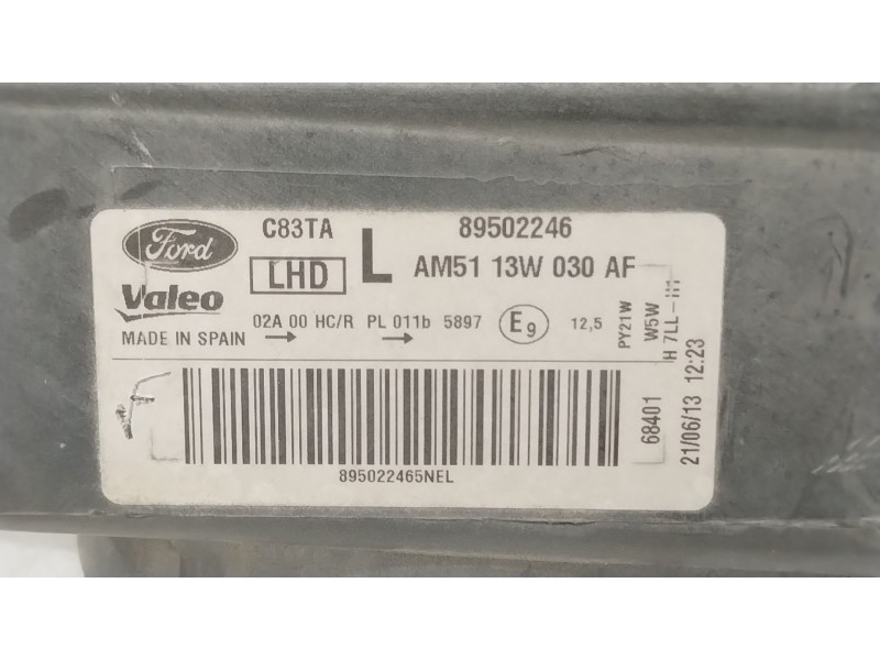 Recambio de faro izquierdo para ford grand c-max van 2.0 tdci referencia OEM IAM AM5113W030AF 89502246 