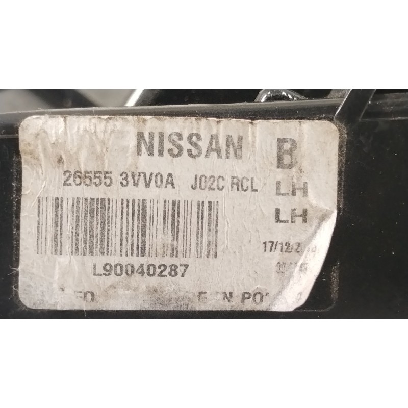 Recambio de piloto trasero izquierdo para nissan note (e12) 1.2 dig-s referencia OEM IAM 266553VV0A L90040287 265553VV0A