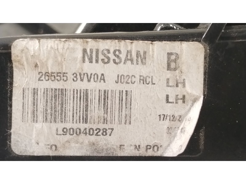 Recambio de piloto trasero izquierdo para nissan note (e12) 1.2 dig-s referencia OEM IAM 266553VV0A L90040287 265553VV0A