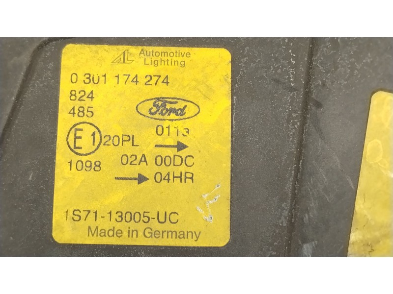 Recambio de faro derecho para ford mondeo iii (b5y) 2.0 tdci referencia OEM IAM 1S7113005UC 0301174274 1307329064