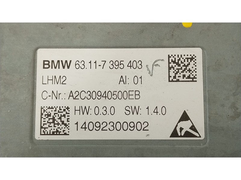 Recambio de centralita faros xenon para bmw x6 (e71) 3.5d referencia OEM IAM 63117395403 A2C30940500EB 