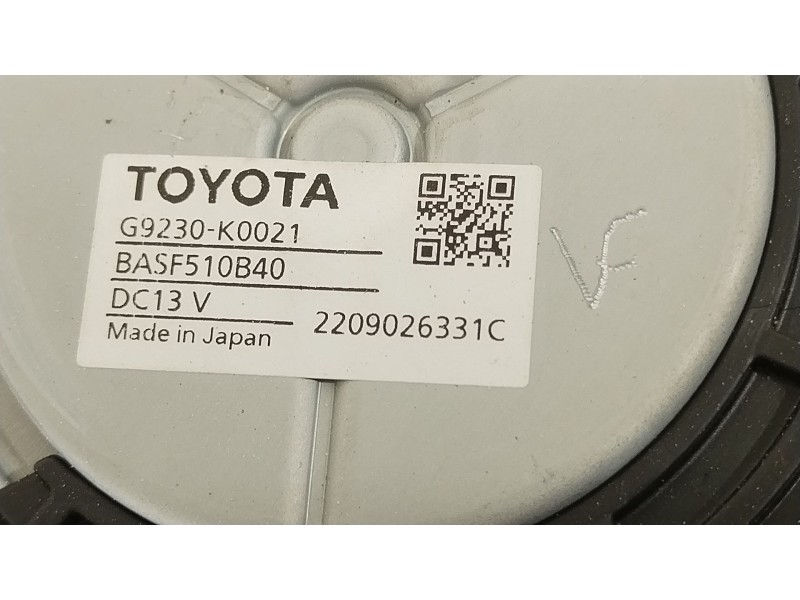 Recambio de ventilador calefaccion para toyota yaris (_p21_, _pa1_, _ph1_) 1.5 hybrid (mxph11) referencia OEM IAM G9230K0021  