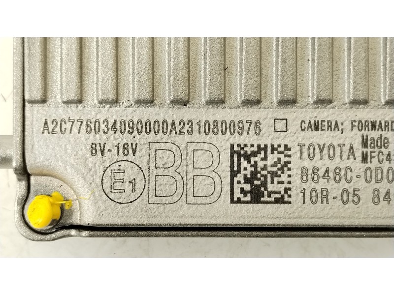 Recambio de camara para toyota yaris (_p21_, _pa1_, _ph1_) 1.5 hybrid (mxph11) referencia OEM IAM 8646C0D010  