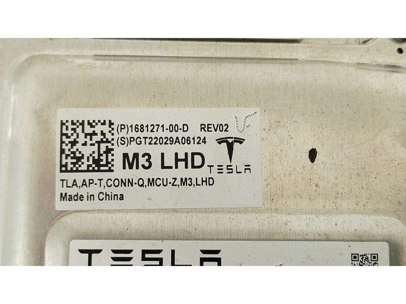 Recambio de modulo electronico para tesla model 3 ev referencia OEM IAM 168127100D 1566786S1E 1681271SOJ