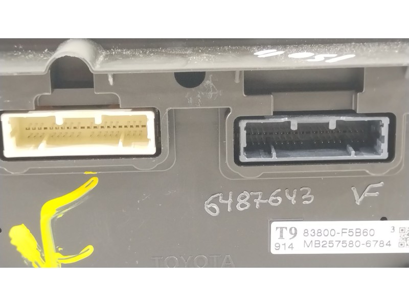 Recambio de cuadro instrumentos para toyota yaris (_p21_, _pa1_, _ph1_) 1.5 hybrid (mxph11) referencia OEM IAM 83800F5B60  