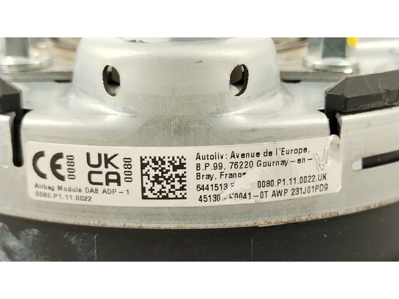 Recambio de airbag delantero izquierdo para toyota yaris (_p21_, _pa1_, _ph1_) 1.5 hybrid (mxph11) referencia OEM IAM 45130K0041