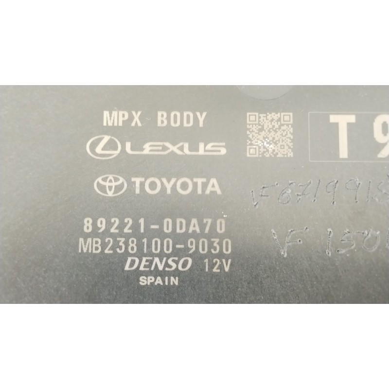 Recambio de modulo electronico para toyota yaris (_p21_, _pa1_, _ph1_) 1.5 hybrid (mxph11) referencia OEM IAM 892210DA70 892200U