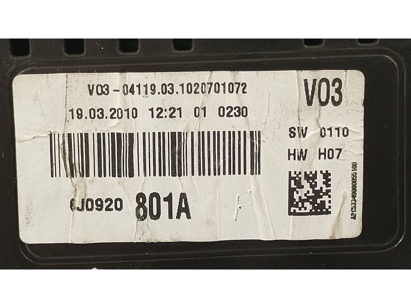 Recambio de cuadro instrumentos para seat ibiza iv (6j5, 6p1) 1.6 tdi referencia OEM IAM 6J0920801A  