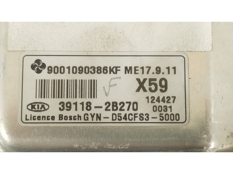 Recambio de centralita motor uce para kia venga (yn) 1.4 cvvt referencia OEM IAM 391182B270 D54CFS35000 