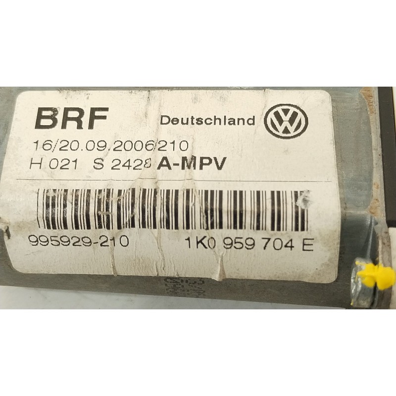 Recambio de motor elevalunas trasero derecho para volkswagen touran (1t1, 1t2) 2.0 tdi referencia OEM IAM 1K0959704E  