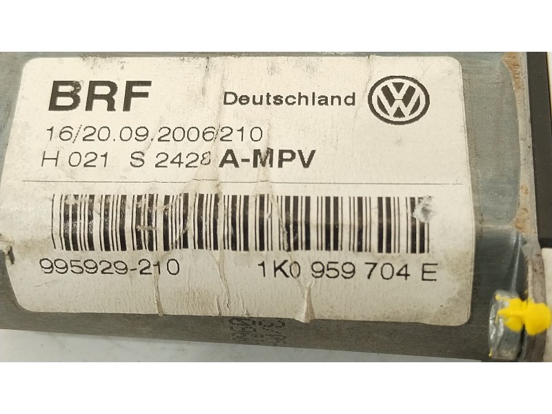 Recambio de motor elevalunas trasero derecho para volkswagen touran (1t1, 1t2) 2.0 tdi referencia OEM IAM 1K0959704E  