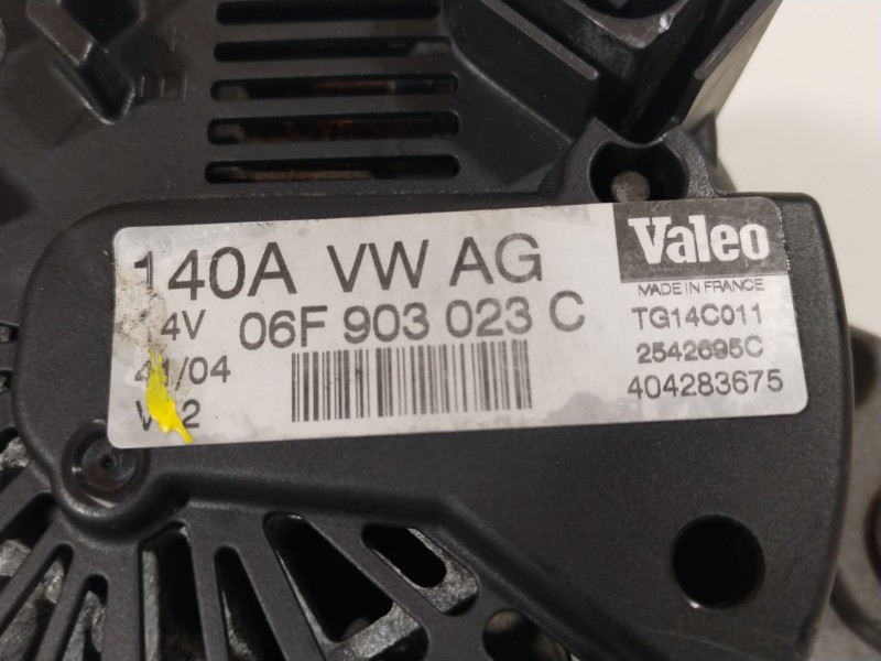 Recambio de alternador para seat altea (5p1) 1.9 tdi referencia OEM IAM 06F903023C TG14C011 
