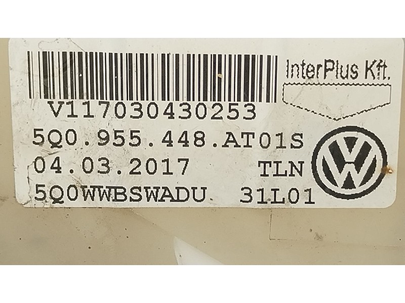 Recambio de deposito limpia para seat leon (5f1) 1.6 tdi referencia OEM IAM 5Q0955448AT 1K69556501 