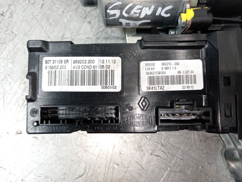 Recambio de elevalunas delantero izquierdo para renault scénic iii (jz0/1_) 1.2 tce referencia OEM IAM 807311050R 968431100 