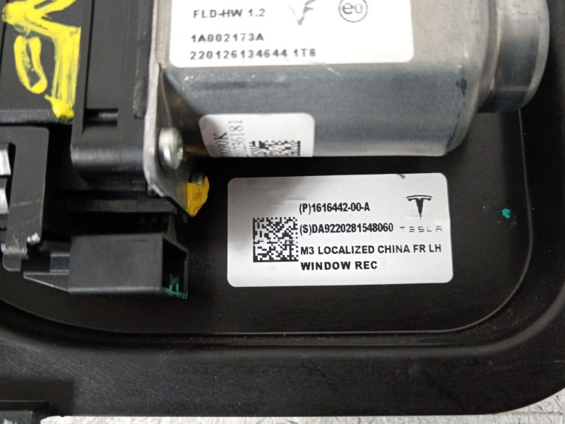 Recambio de elevalunas delantero izquierdo para tesla model 3 ev referencia OEM IAM 161644200A 1A002173A 