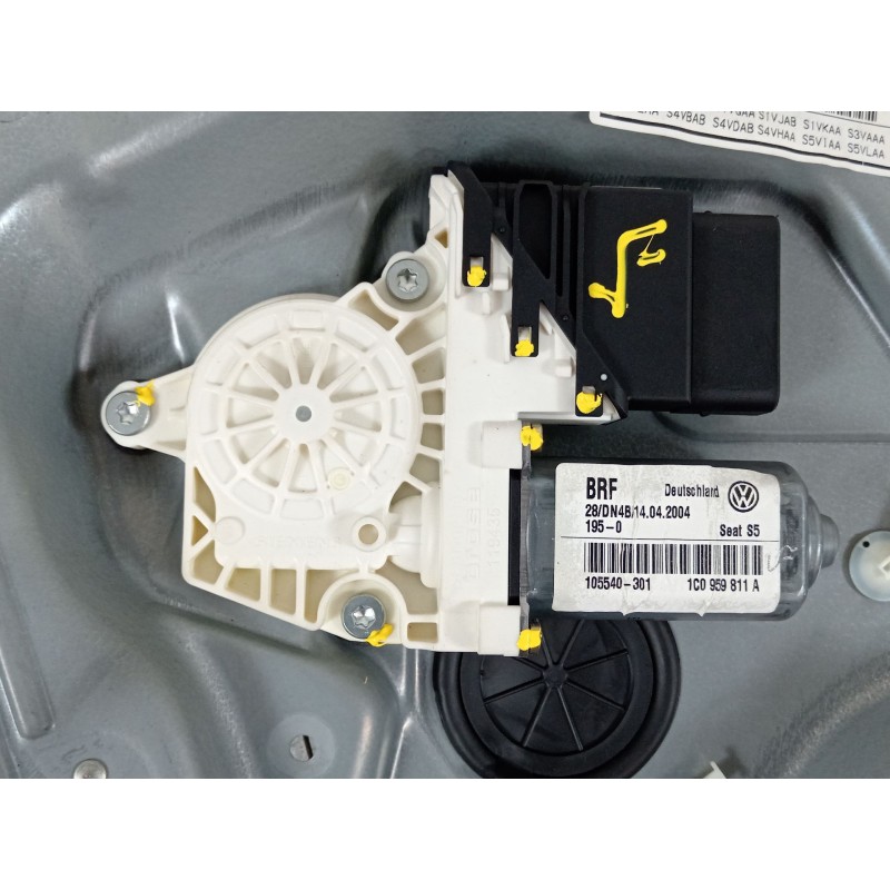 Recambio de elevalunas trasero izquierdo para seat toledo ii (1m2) 1.6 referencia OEM IAM 1M0839755H 1C0959811A 1M0839461A