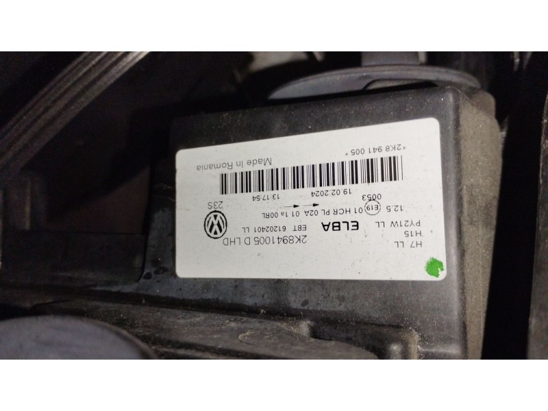 Recambio de faro izquierdo para volkswagen caddy v monospace (sbb, sbj) 2.0 tdi bmt referencia OEM IAM 2K8941005D  