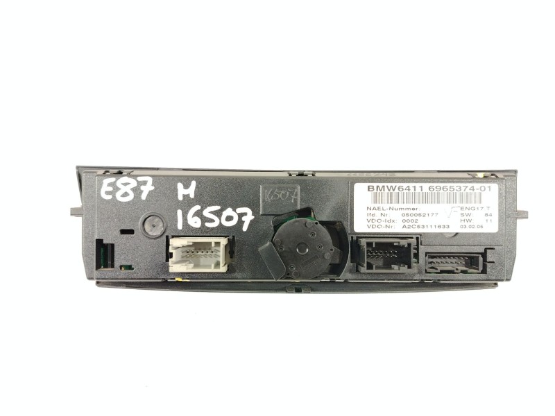 Recambio de mando climatizador para bmw 1 (e87) 118 d referencia OEM IAM 64116965374  