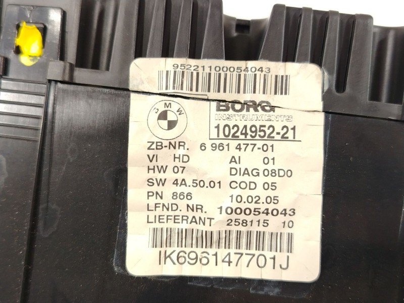 Recambio de cuadro instrumentos para bmw 1 (e87) 118 d referencia OEM IAM 6961477 62109283801 