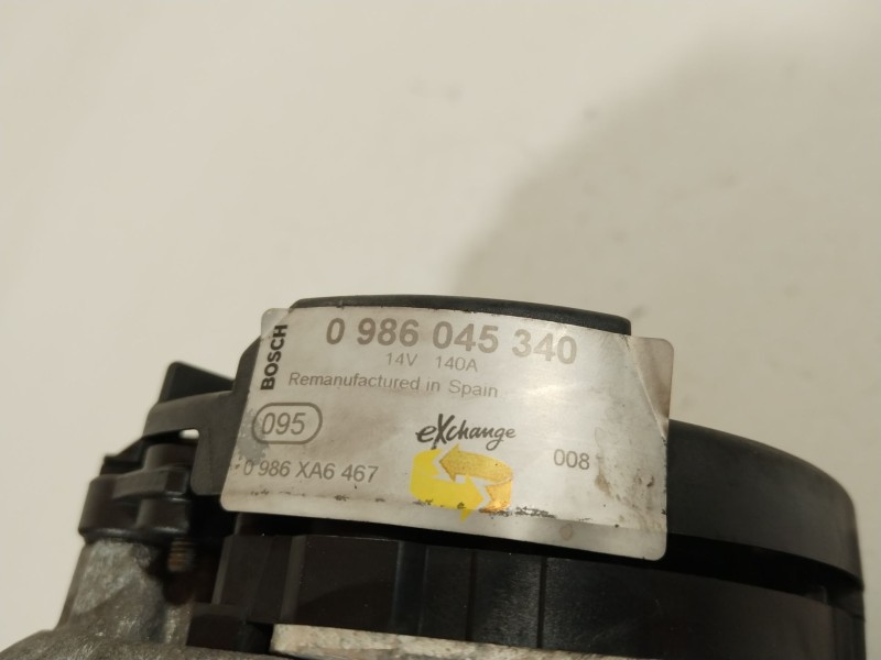 Recambio de alternador para audi a3 (8p1) 2.0 tdi 16v referencia OEM IAM 0986045340 0986XA6467 