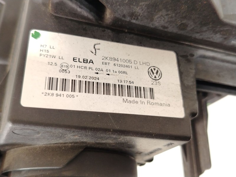 Recambio de faro izquierdo para volkswagen caddy v monospace (sbb, sbj) 2.0 tdi bmt referencia OEM IAM 2K8941005D  