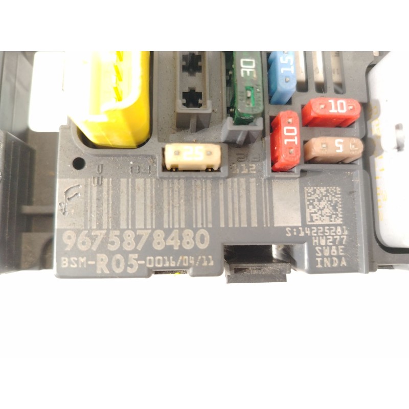 Recambio de caja reles / fusibles para peugeot 308 i (4a_, 4c_) 1.6 hdi referencia OEM IAM 9675878480 BSMR0500 