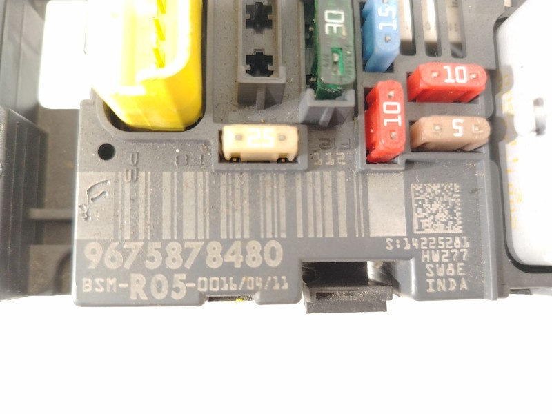 Recambio de caja reles / fusibles para peugeot 308 i (4a_, 4c_) 1.6 hdi referencia OEM IAM 9675878480 BSMR0500 