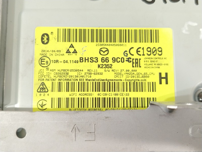 Recambio de modulo electronico para mazda 3 lim. () center-line referencia OEM IAM BHS3669C0  