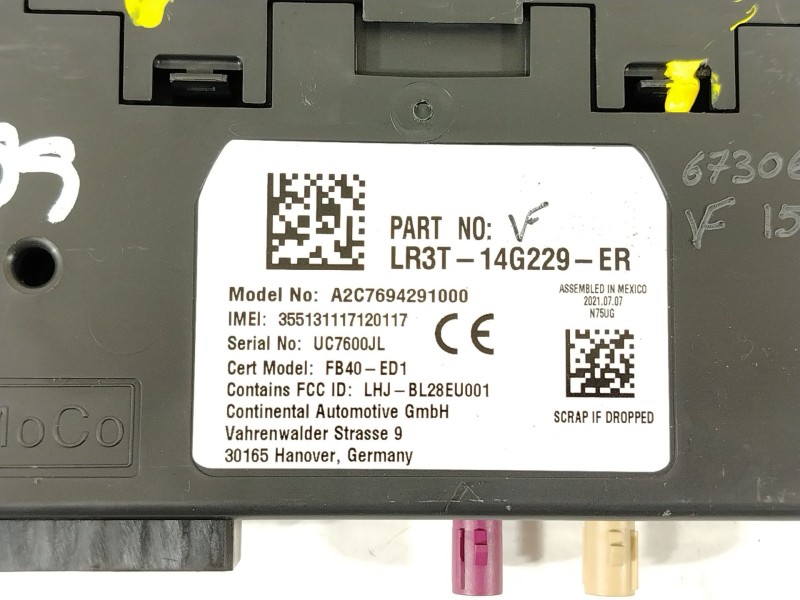 Recambio de modulo electronico para ford usa mustang coupé 5.0 v8 bullitt referencia OEM IAM LR3T14G229ER  