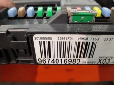 Recambio de caja reles / fusibles para citroën c3 ii (sc_) 1.4 referencia OEM IAM 9674016980 BSIEVX0300  2