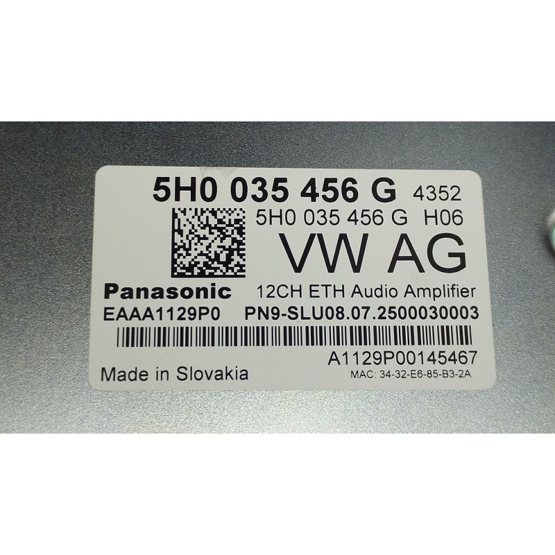 Recambio de amplificador para cupra formentor (km7, kmp) 2.0 tsi 4drive referencia OEM IAM 5H0035456G  
