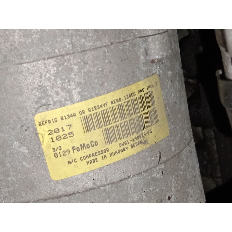 Recambio de compresor aire acondicionado para ford focus iv (hn) 1.0 ecoboost referencia OEM IAM DV6119D629FG  