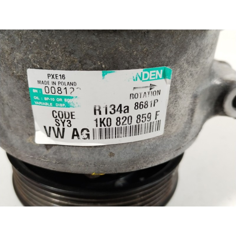 Recambio de compresor aire acondicionado para volkswagen passat b6 (3c2) 2.0 tdi referencia OEM IAM 1K0820859F PXE16 