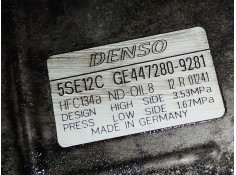 Recambio de compresor aire acondicionado para toyota verso (_r2_) 1.6 d4-d (war20_) referencia OEM IAM 4472809281 883100F051 5SE 2