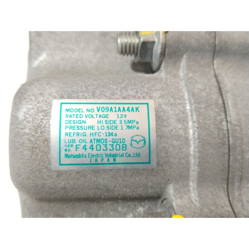 Recambio de compresor aire acondicionado para mazda 2 (de_, dh_) 1.5 (de5fs) referencia OEM IAM V09A1AA4AK D65161K00C 