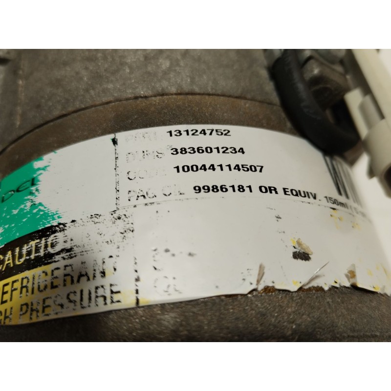 Recambio de compresor aire acondicionado para opel astra h (a04) 1.9 cdti (l48) referencia OEM IAM 13124752  