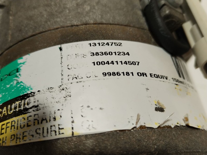 Recambio de compresor aire acondicionado para opel astra h (a04) 1.9 cdti (l48) referencia OEM IAM 13124752  