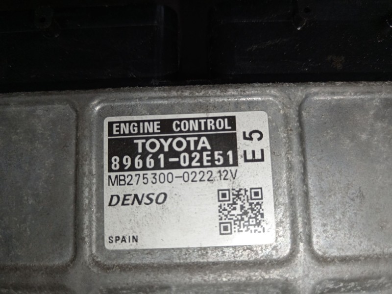 Recambio de centralita motor uce para toyota auris (_e15_) 1.6 (zre151_) referencia OEM IAM 8966102E51 MB2753000222 