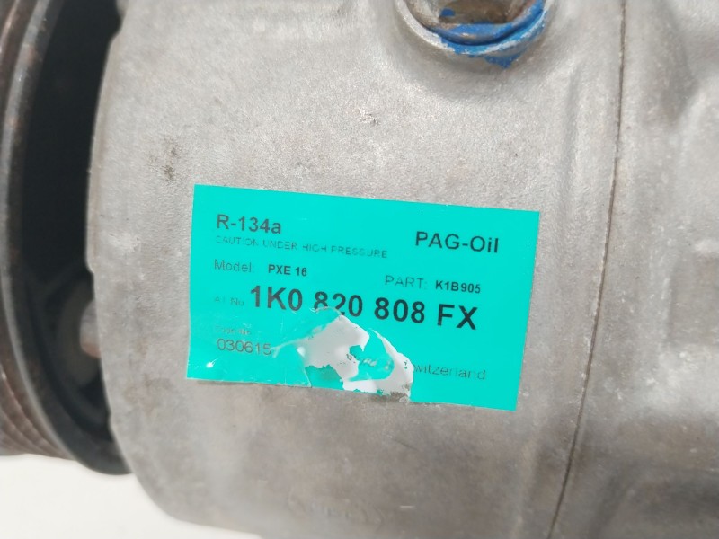Recambio de compresor aire acondicionado para volkswagen golf v (1k1) 1.9 tdi referencia OEM IAM 1K0820808FX  