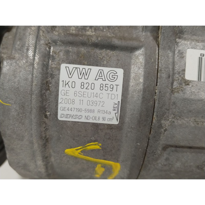 Recambio de compresor aire acondicionado para volkswagen golf vi (5k1) 1.4 tsi referencia OEM IAM 1K0820859T 6SEU14C 