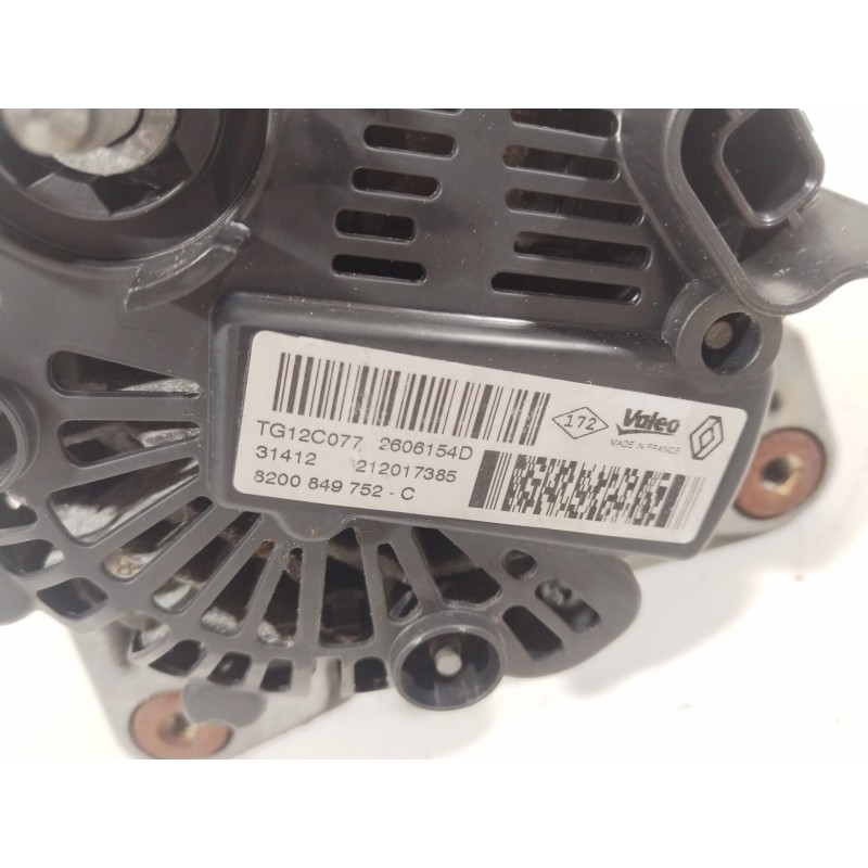 Recambio de alternador para renault scénic iii (jz0/1_) 1.2 tce referencia OEM IAM 8200849752C 8200849752 TG12C077