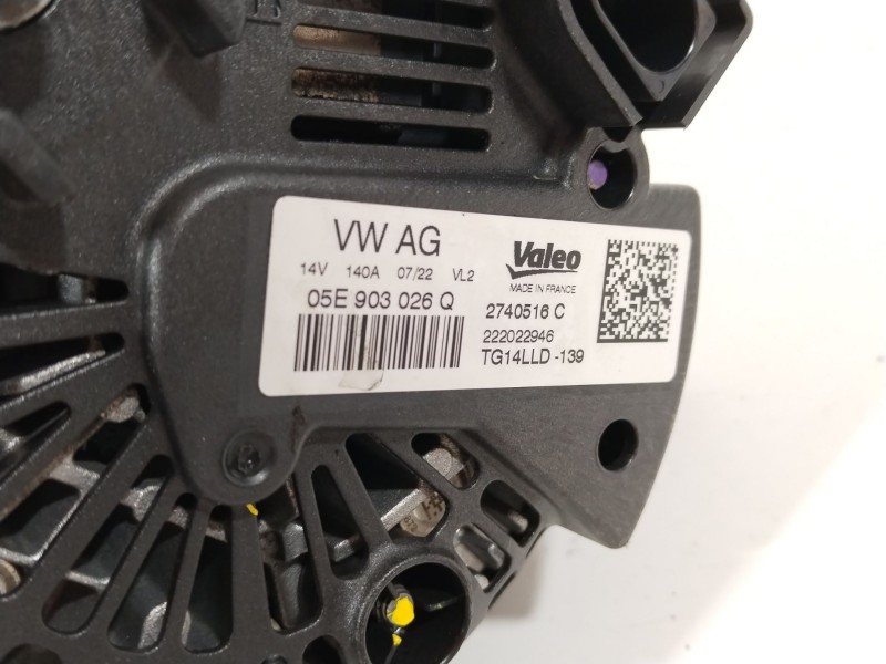 Recambio de alternador para seat arona (kj7, kjp) 1.0 tsi referencia OEM IAM 05E903026Q TG14LLD139 
