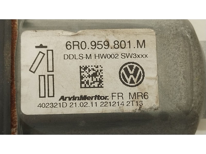 Recambio de motor elevalunas delantero izquierdo para skoda fabia ii (542) 1.6 tdi referencia OEM IAM 6R0959801M  