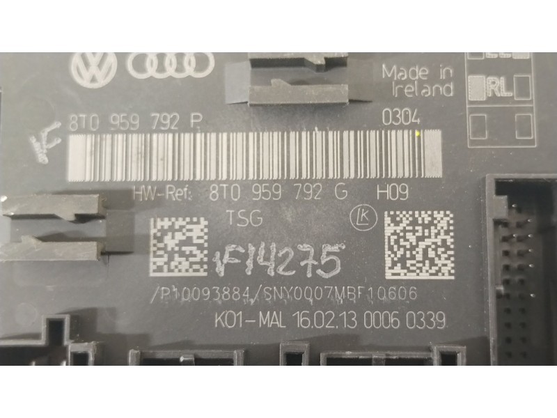 Recambio de modulo confort para audi a4 b8 (8k2) 2.0 tdi referencia OEM IAM 8T0959792P 8T0959792G 