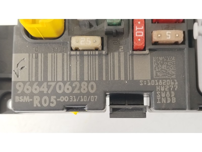 Recambio de caja reles / fusibles para peugeot 308 i (4a_, 4c_) 1.6 16v referencia OEM IAM 9664706280 BSMR0500 