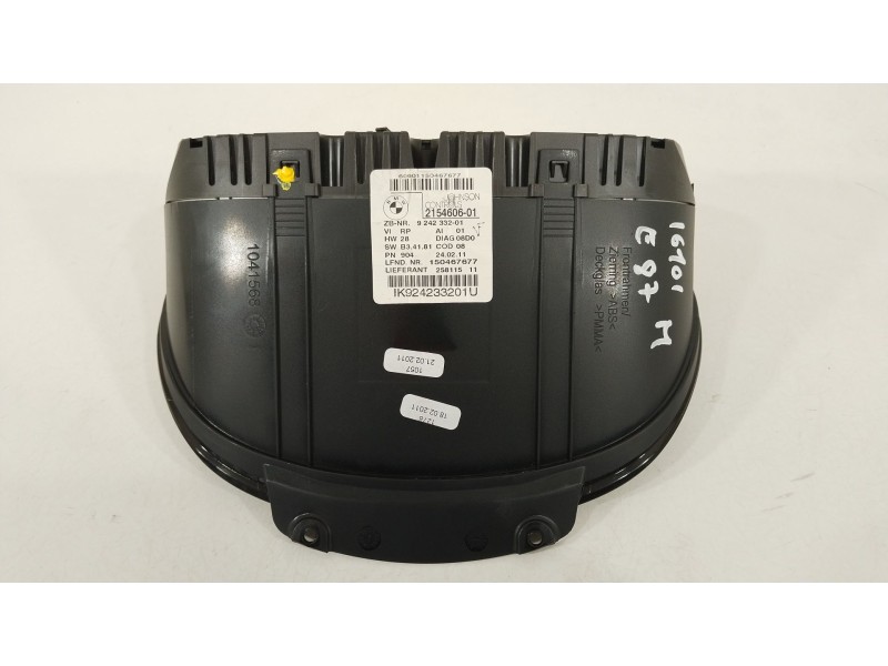Recambio de cuadro instrumentos para bmw 1 (e81) 116 d referencia OEM IAM 924233201 2154606 150467677
