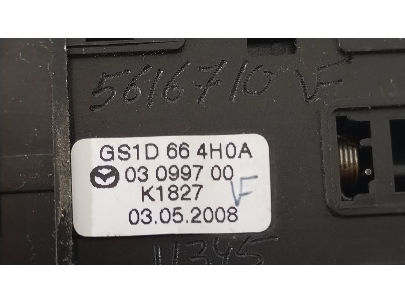 Recambio de warning para mazda 6 lim. (gh) 2.5 170cv luxury (4-ptas.) referencia OEM IAM GS1D664H0A  