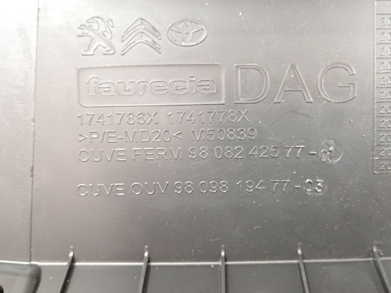 Recambio de guantera para peugeot traveller autobús (v_) 2.0 bluehdi 145 referencia OEM IAM 9808242577  