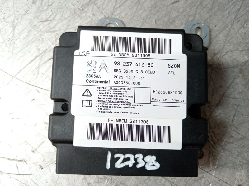 Recambio de kit airbag para peugeot traveller autobús (v_) 2.0 bluehdi 145 referencia OEM IAM 98081684ZD 9823741280 98285991ZD