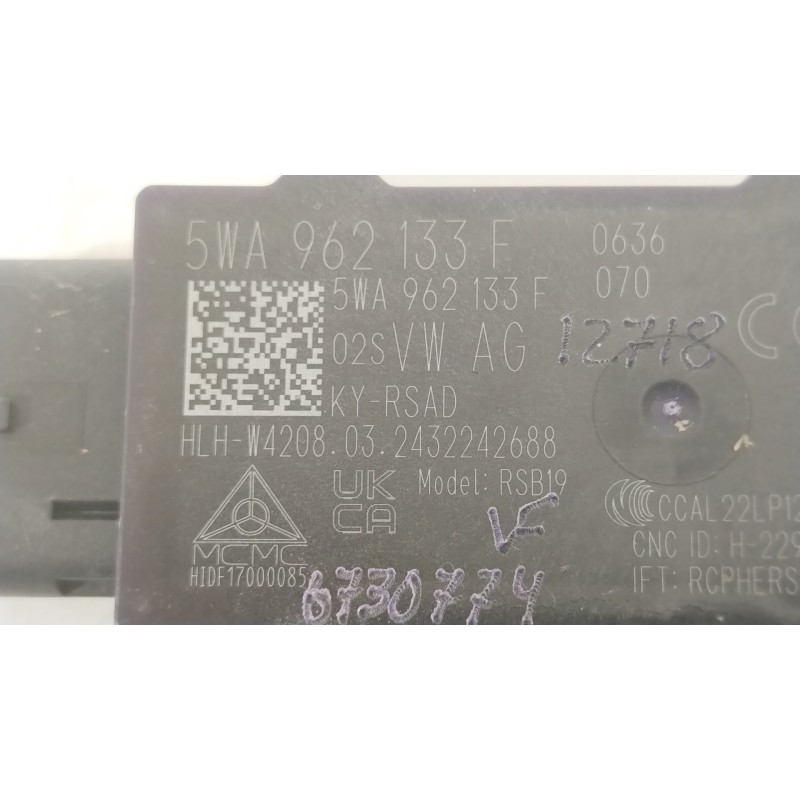 Recambio de modulo electronico para cupra formentor formentor cupra 150 ehyb referencia OEM IAM 5WA962133F  